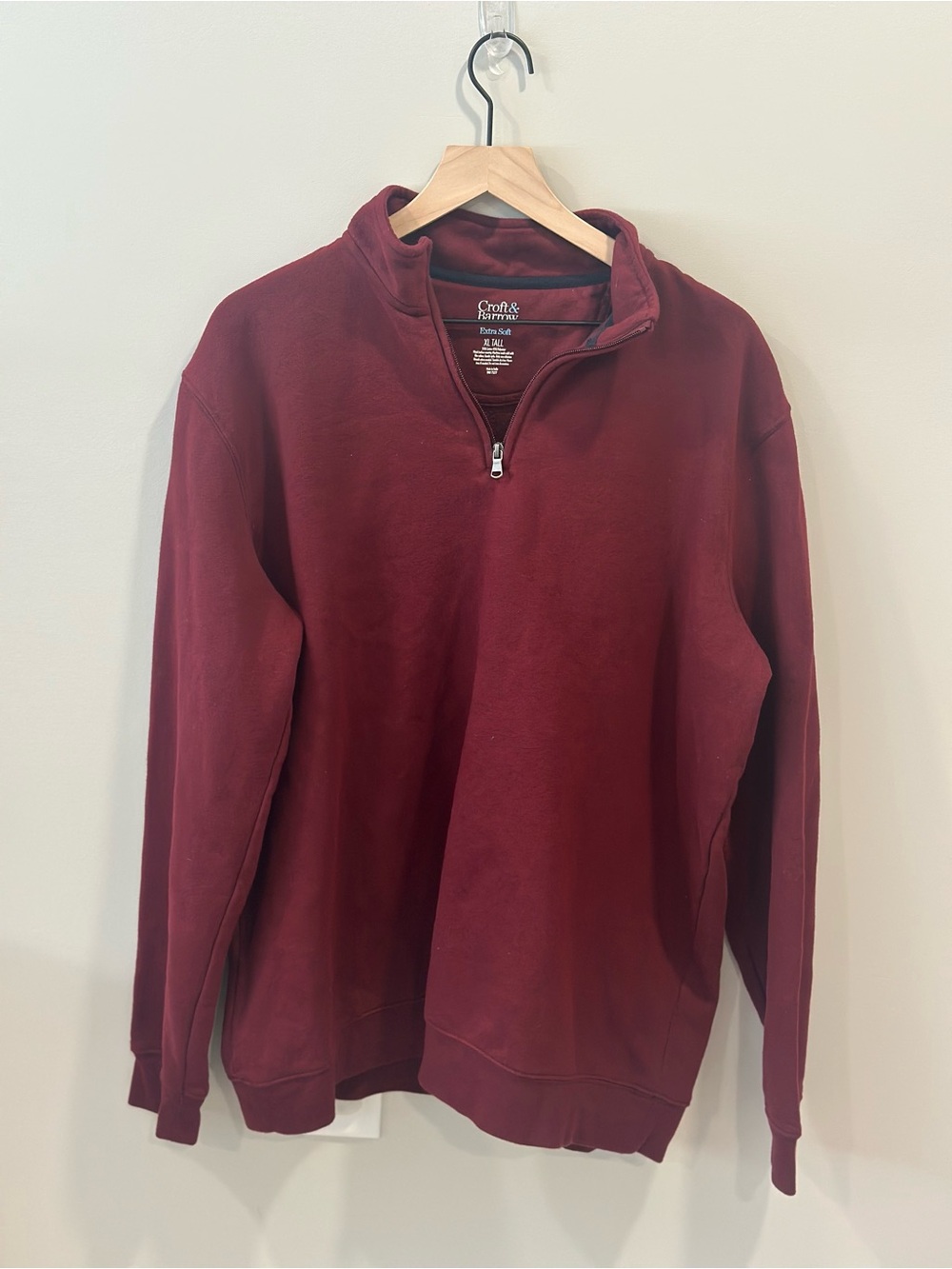 croft & barrow Men's Quarter-Zip Sweater - Maroon